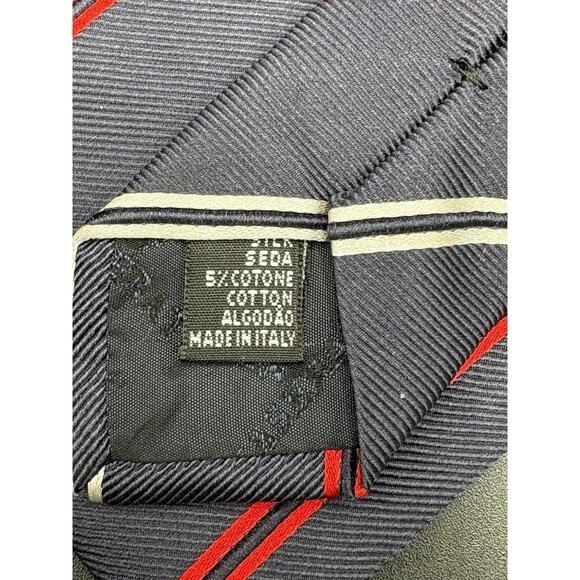 Maserati Club Repp Tie 60" Regimental Trident Logo Luxury Supercar ITALY GUC - Picture 8 of 8